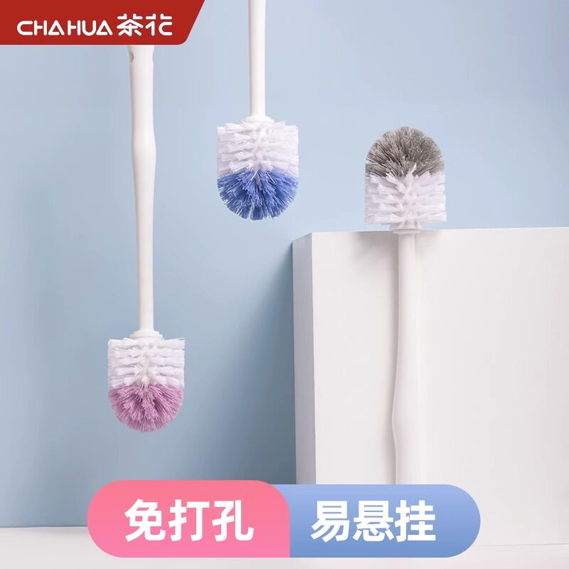 茶花马桶刷圆头无死角硬毛洁厕刷图片