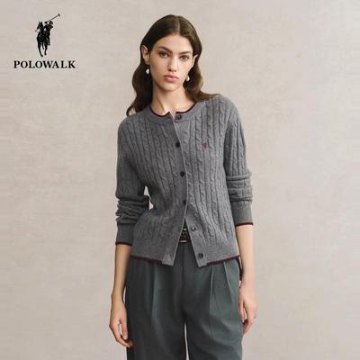 100%绵羊毛绞花毛衣内搭