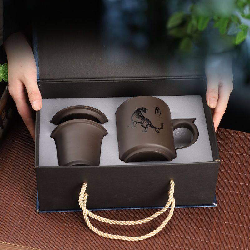 定制办公紫砂茶杯家用刻字带过滤个人大容量喝水杯单个带把陶瓷杯,餐饮具,茶壶,淘宝优惠券,粉丝福利购,淘宝优惠卷