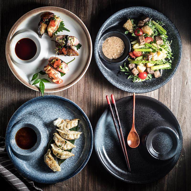 创意圆形水饺盘多用途盘子商用酒店饭厅寿司盘点心盘鹅肉卤肉盘子,餐饮具,盘,淘宝优惠券,粉丝福利购,淘宝优惠卷