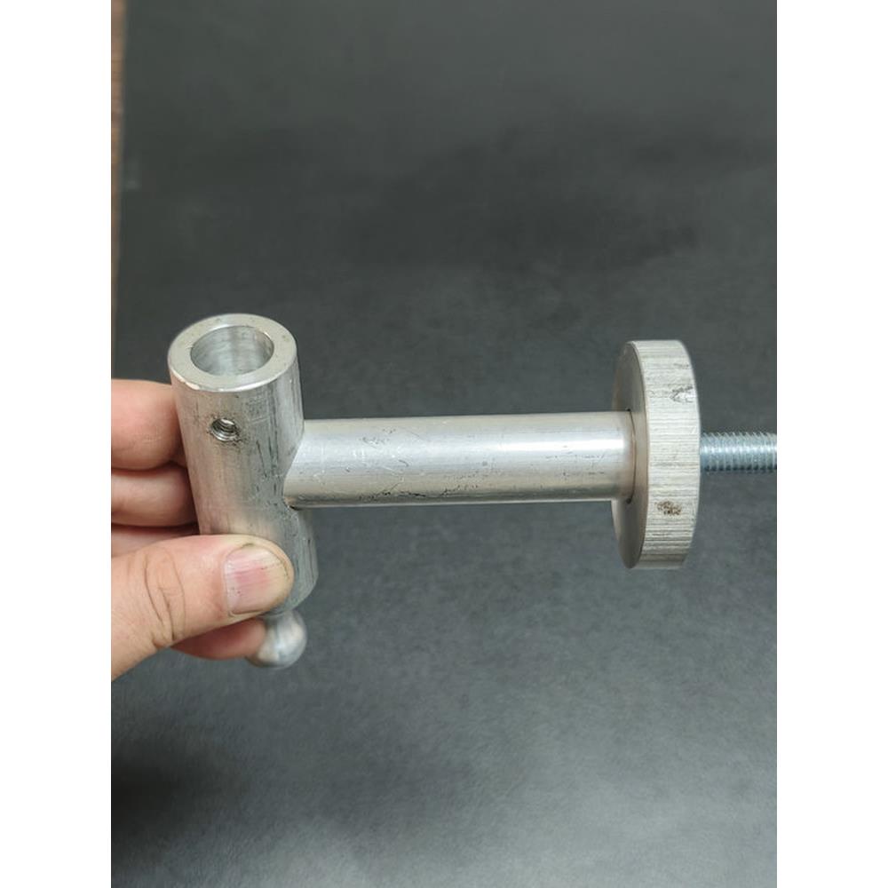 铝艺铁艺楼梯立柱扶手围护栏杆单根安组装底座铝制定做侧外挂配件