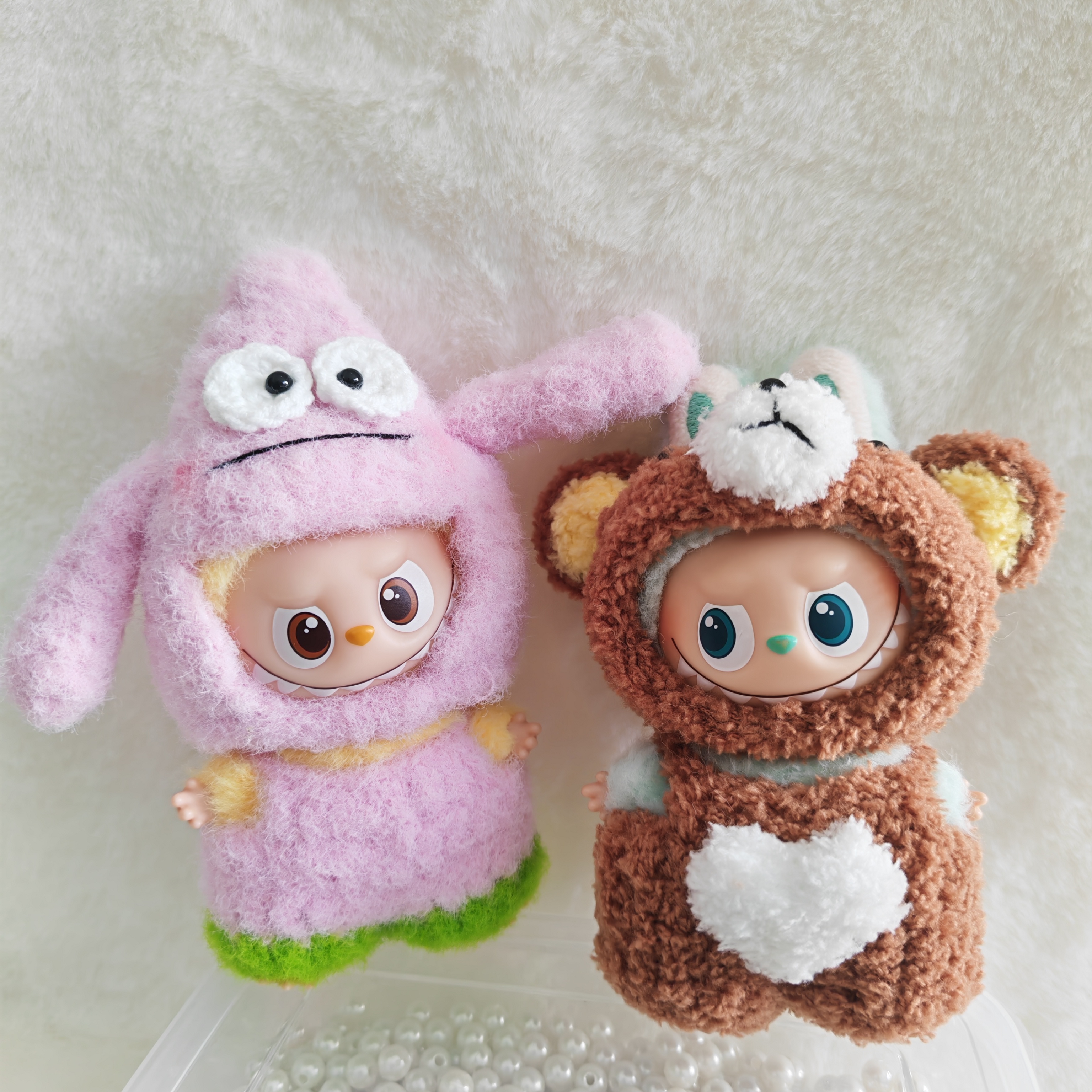 拉布布一代三代四代labubu4.0心底密码搪胶娃衣（现货不含娃）