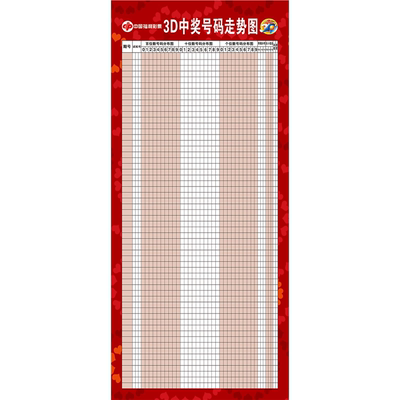 福彩3D走势图表格可擦三D挂图体彩福彩站大乐透双色球排3走势图