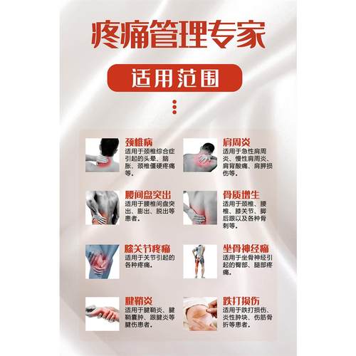 疼痛管理专家海报颈椎病肩周炎养生广告宣传画美容院墙面装饰画