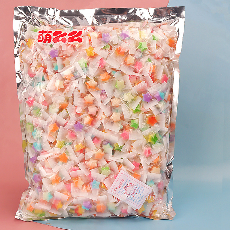 圣诞节高颜值果味糖果休闲零食爱心五角星硬糖网红糖果前台招待糖
