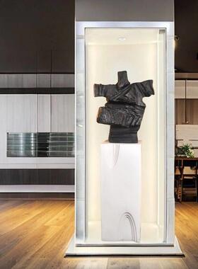 客厅装饰摆设抽象人物落地雕塑诡异摆件轻奢风高档摆台大理石底座