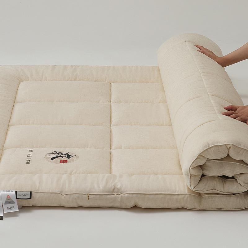 大豆纤维床垫棉麻床褥子铺底软垫180x200铺床棉被垫被150棉絮被褥