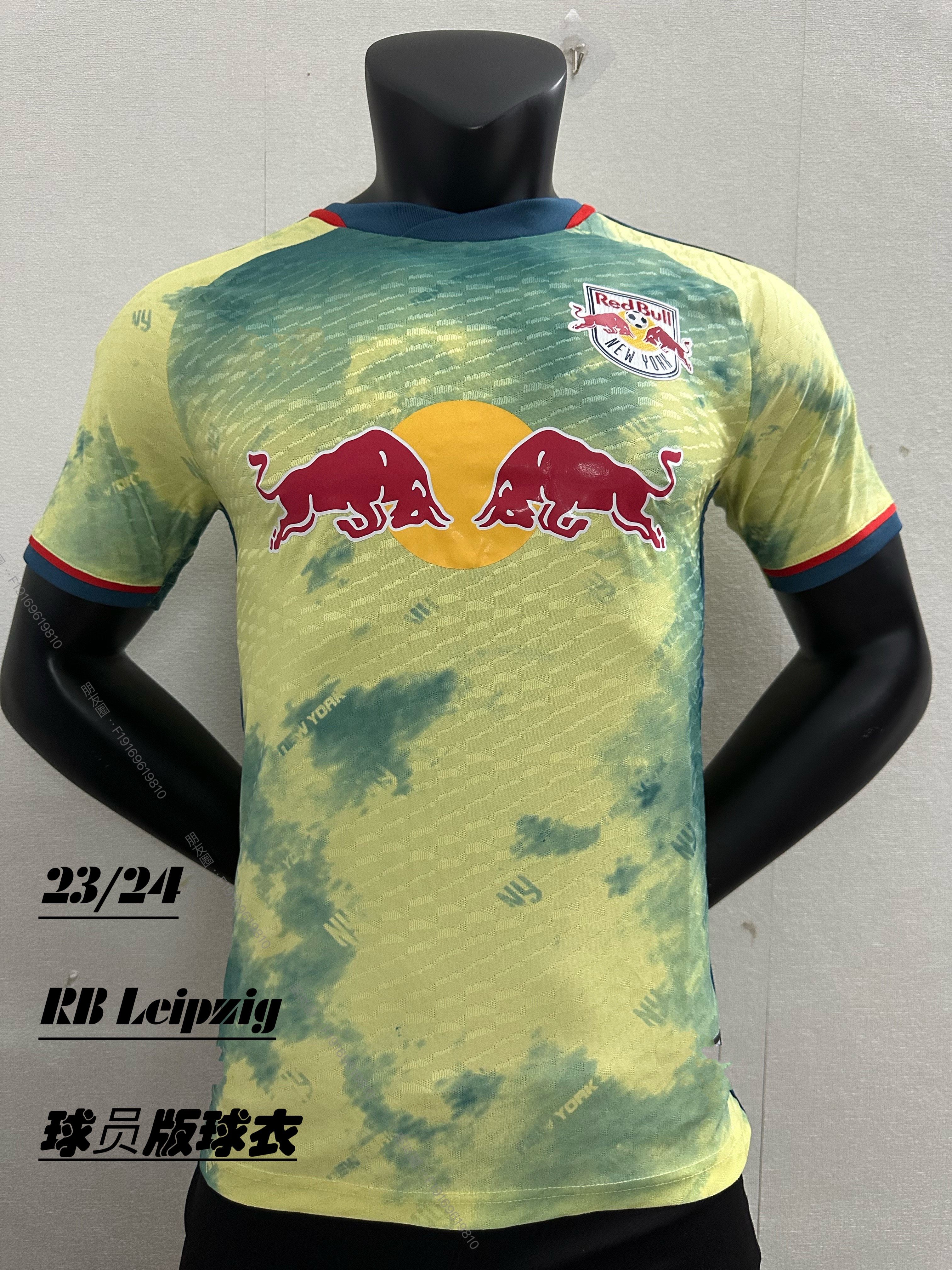 rbleipzig2324莱比锡红牛球员版主客场球衣恩昆库纽约特版足球服