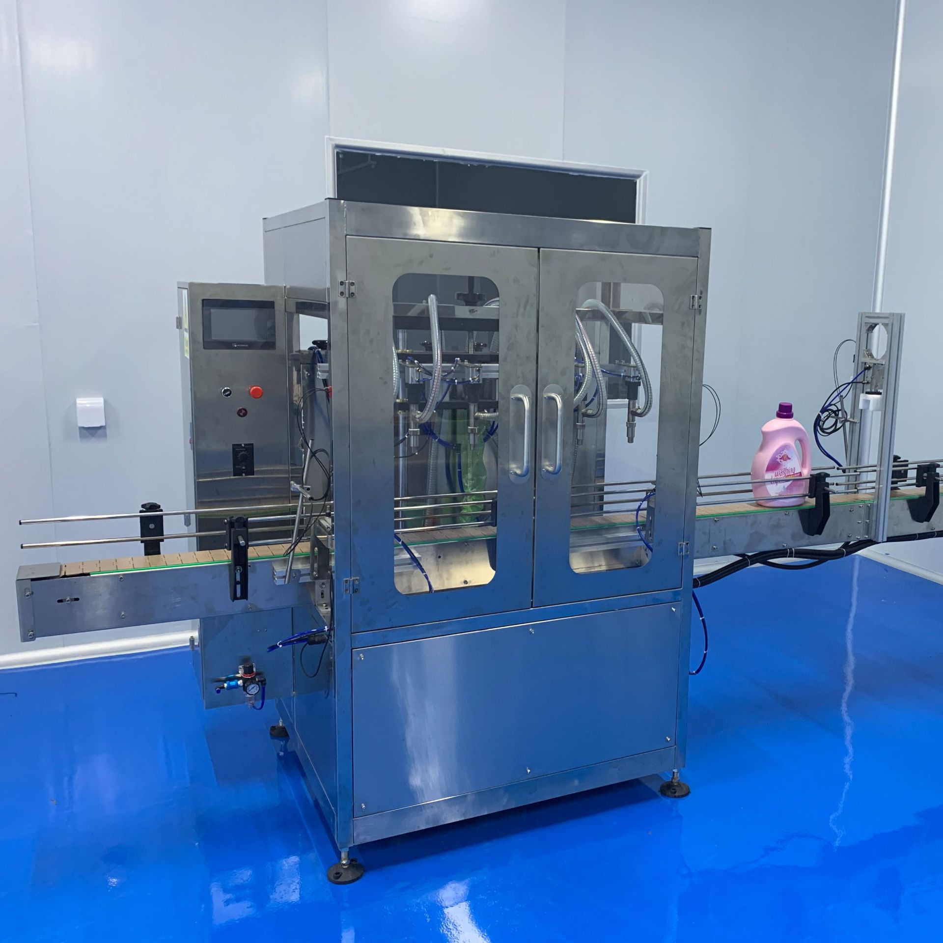 高粘度液体灌装机  直线洗衣液 洗手液 洗洁精 日化用品 灌装机