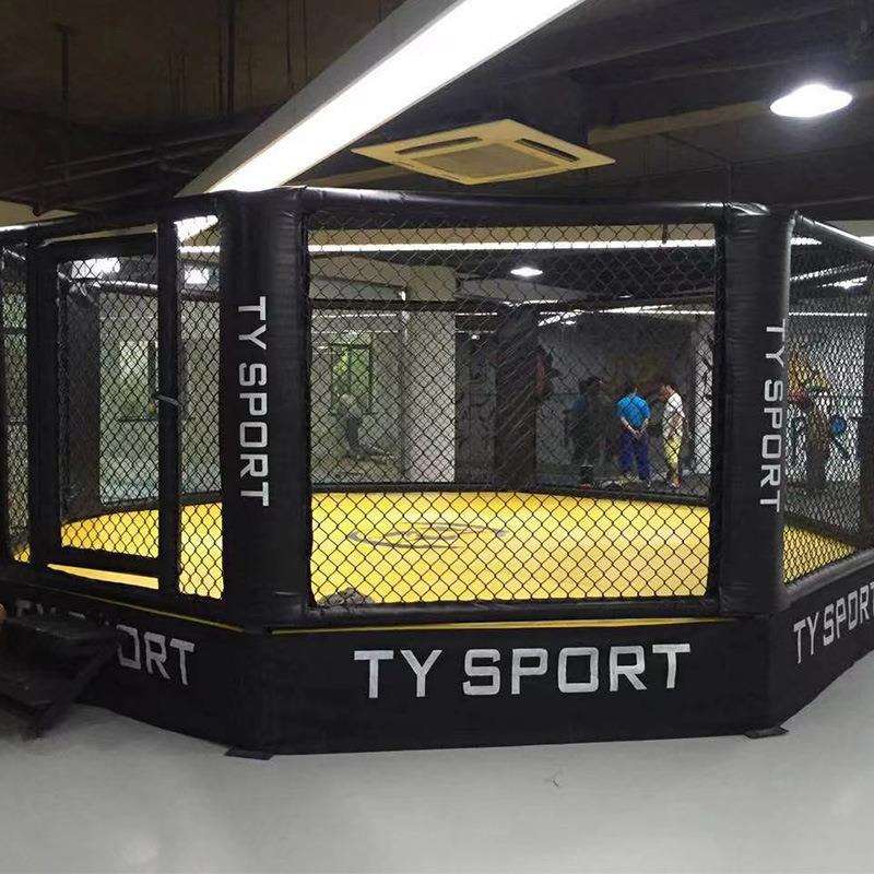 MMA比赛训练八角笼落地式擂台拳台自由搏击训练散打格斗八角笼