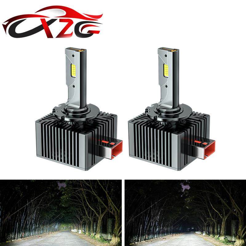 新款D系列D1s led汽车大灯D3S D2S D4S带解码一体LED车灯照明灯