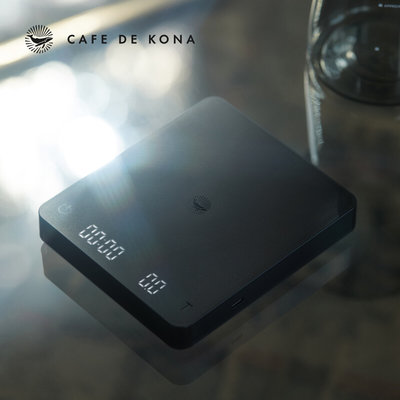 CAFE DE KONA瞬感秤咖啡电子秤意式手冲器具专用计时秤重咖啡称量