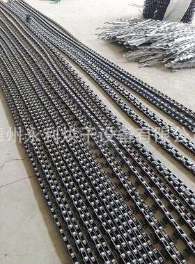 现货供应2寸弯板链条 C2082H标准单侧外弯双节距滚子输送链条