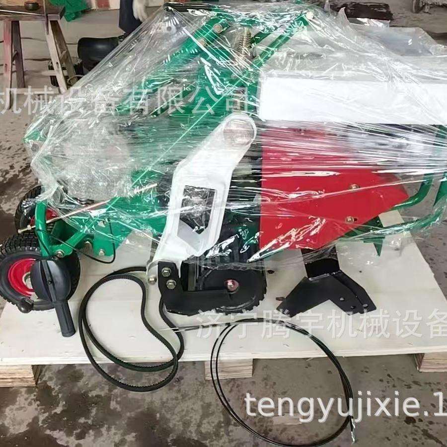 手推式起草皮机自动切断起草皮机350型济宁腾宇电启动草坪起草机