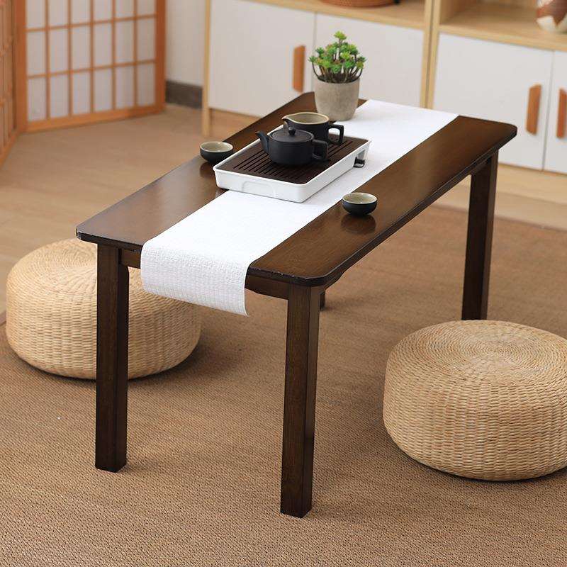 楠竹炕桌家用实木榻榻米小茶几炕上吃饭桌飘窗学习书桌电脑矮