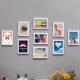 卧室相片墙9个7寸装 九宫格创意组合 客厅悬挂照片墙挂墙 饰画框