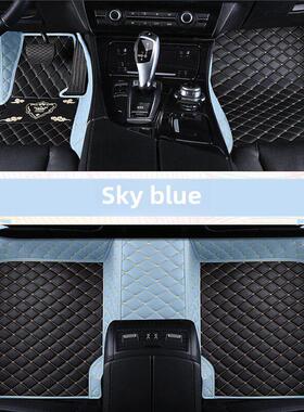 汽车脚垫全包围女士专用丝圈脚踩垫网红紫色可爱车内装饰防脏地垫