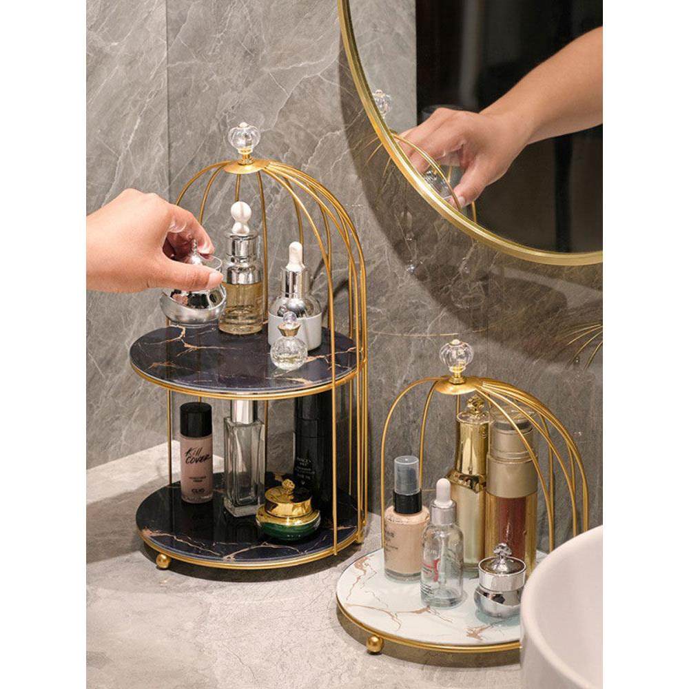 北欧轻奢鸟笼置物架梳妆台浴室卫生间桌面装饰摆件卧室化妆品收纳,家居饰品,装饰摆件,淘宝优惠券,粉丝福利购,淘宝优惠卷