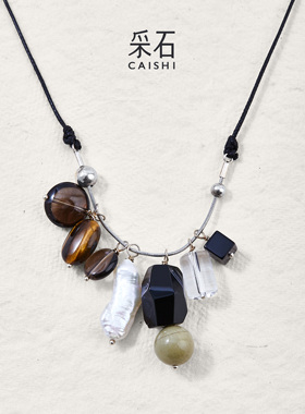 采石studio｜原创「穗铃」撞色早秋毛衣链时髦百搭日常高级通勤