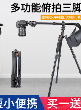 捷宝T269相机三脚架 单反云台套装自拍直播户外旅行便携短小三角架适用佳能索尼微单相机手机摄影拍照支架