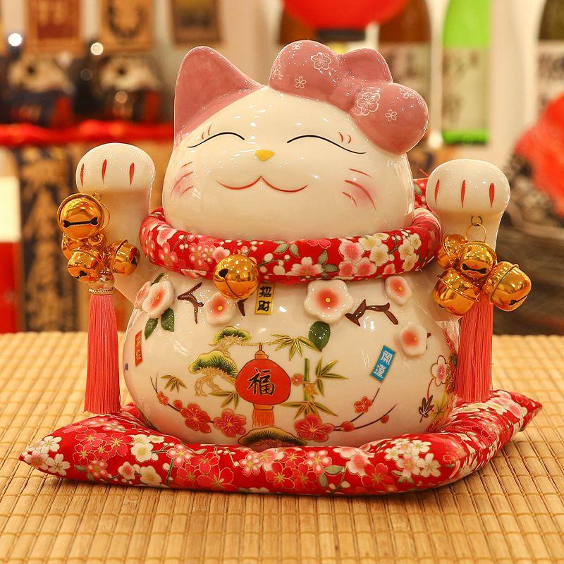 招财猫存钱罐摆件开业生