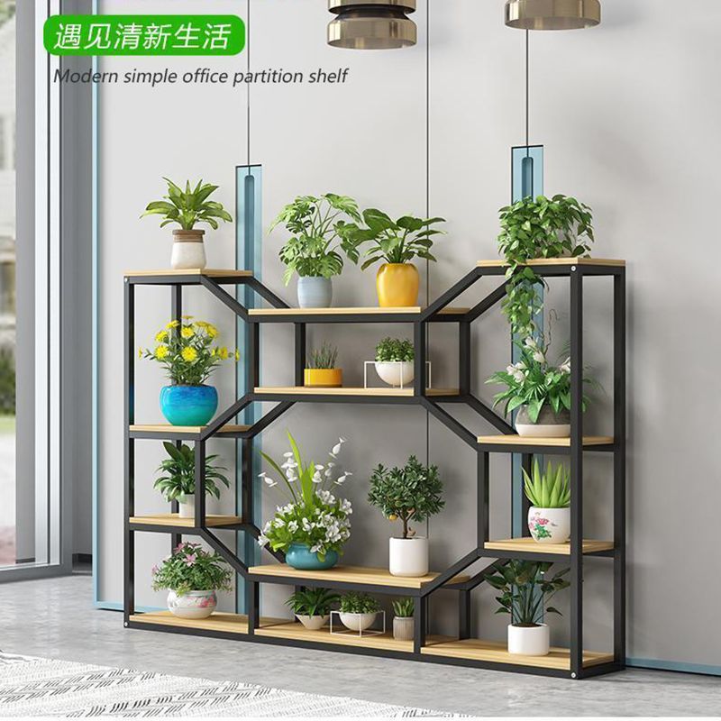 26新款花架加厚置物架室内阳台落地式多层花架子家居铁艺花盆挂架