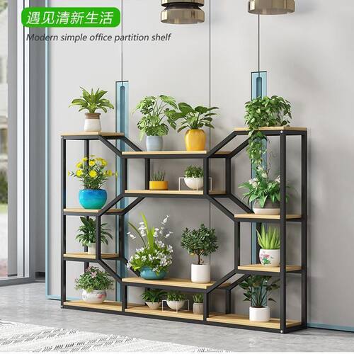 26新款花架加厚置物架室内阳台落地式多层花架子家居铁艺花盆挂架