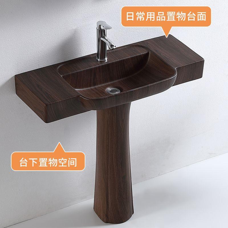 小户型仿古阳台立柱洗手