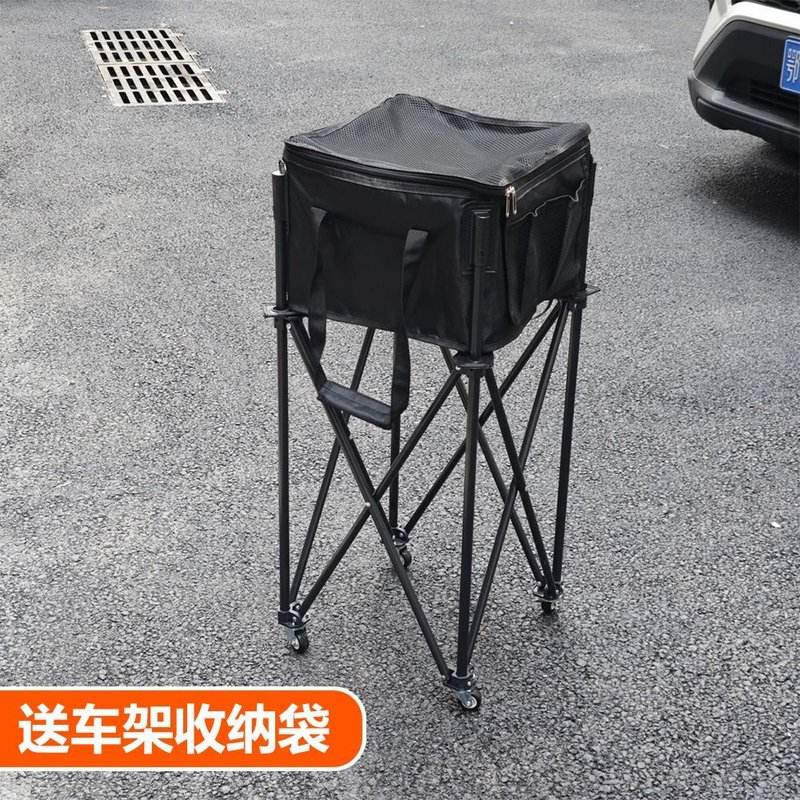 可折叠教练网球训练便携式捡球教练车球车收纳大容量推车