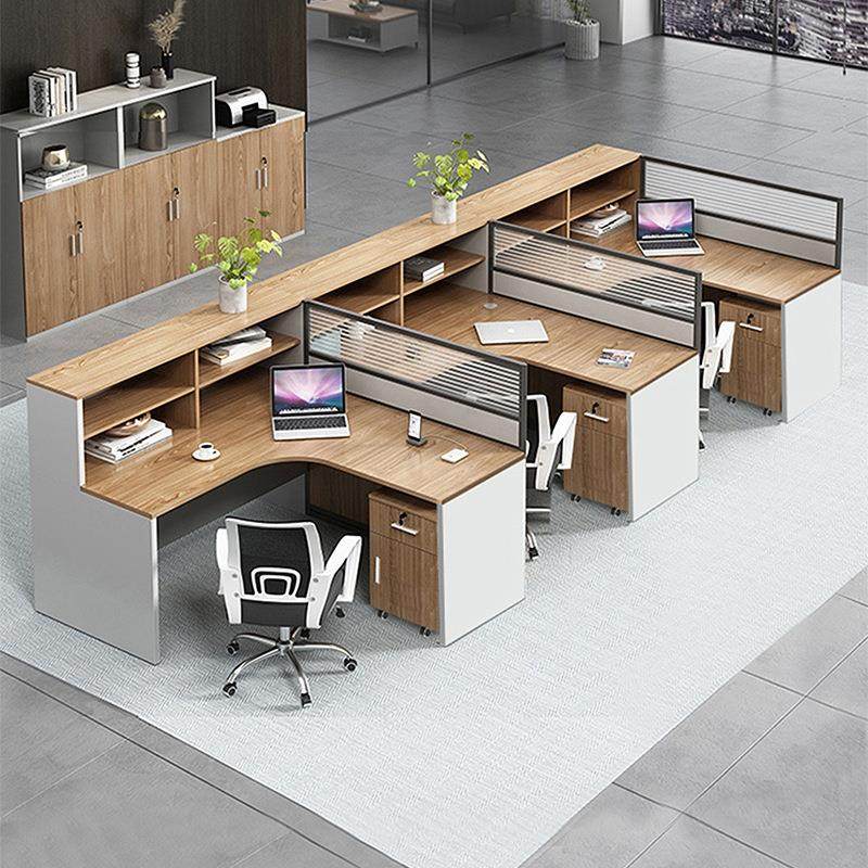 简约现代4/6人位卡座办公室财务电脑桌子员工桌职员办公桌椅组合,商业/办公家具,办公电脑桌,淘宝优惠券,粉丝福利购,淘宝优惠卷