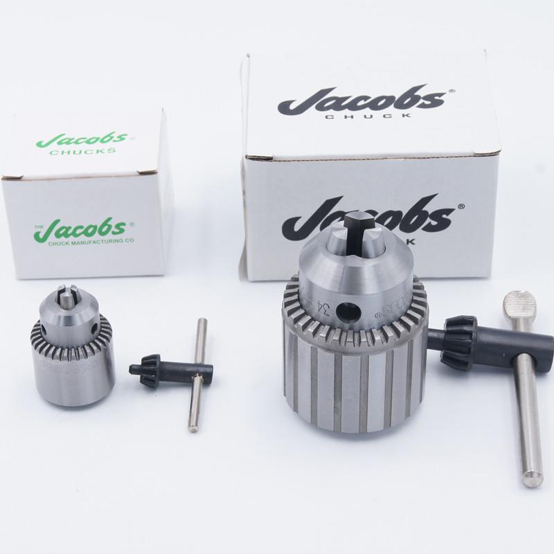 新款美国Jacobs扳手重型精密钻夹头1-13B16车床台钻钻床夹头包邮1