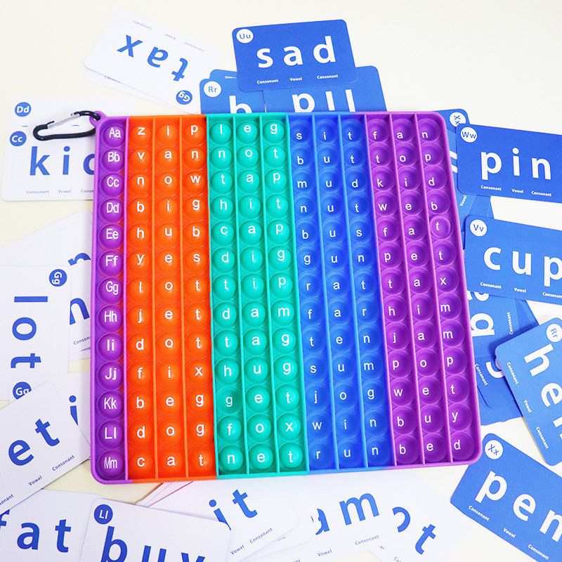 英语字母彩虹按按乐儿童创意玩具