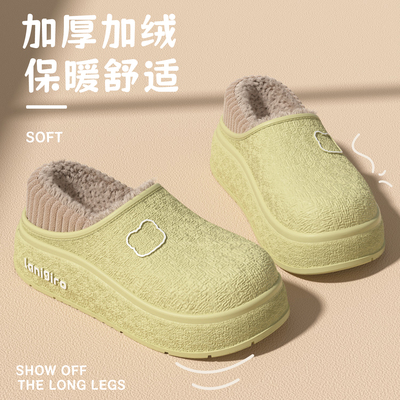 防水棉拖鞋女2025新款冬季外穿