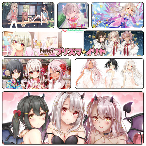 Fate Kaleid Liner 魔法少女 伊莉雅鼠标垫 超大锁边桌垫游戏周边