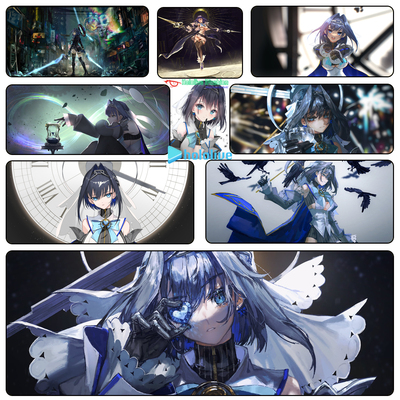 Kronii Hololive EN二期议会 Vtuber 超大锁边动漫游戏鼠标垫定制