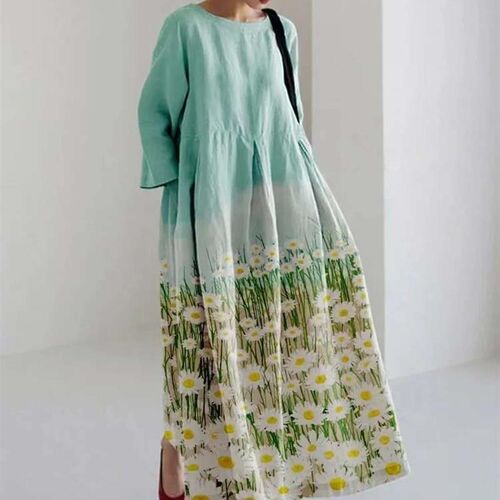 dress ladies fashion casual craft Ldrawstring cotton