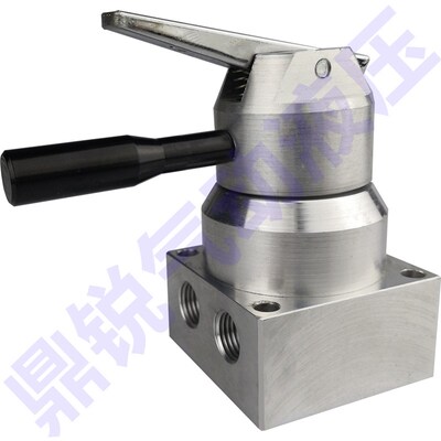 34R8F-G1/4-L-D 底部排气锁阀 收转阀 手动阀 三位.四通手转阀