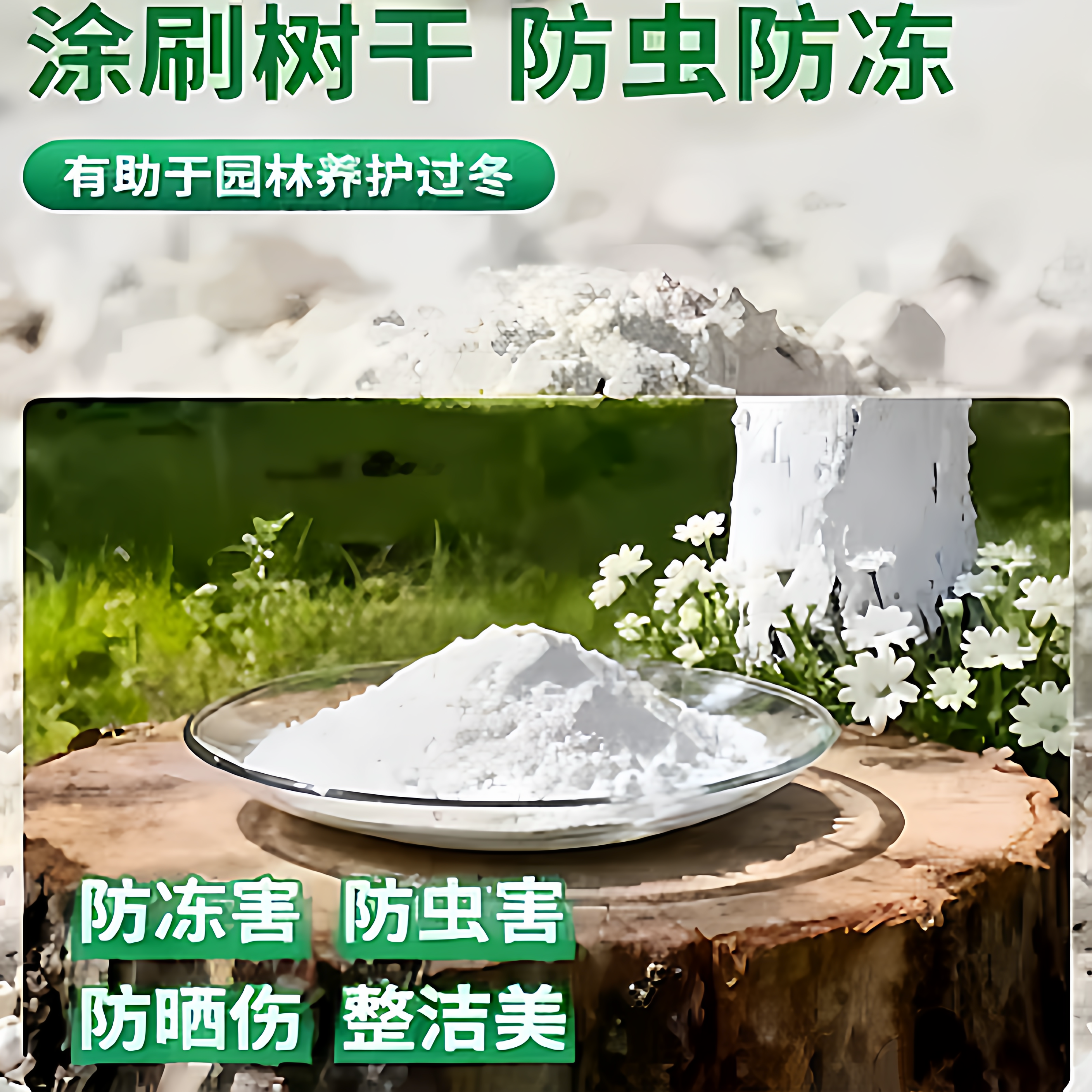 果树涂白剂防虫可喷涂刷树粉