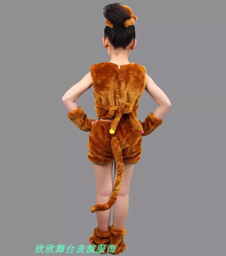 六一儿童小猴子出服幼儿园卡通动物表演服装大王叫我来巡山男女童