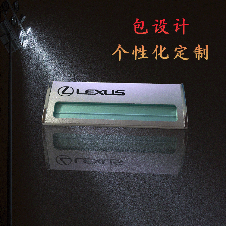 包邮实拍雷克萨斯工号牌优质铝合金可定制各4s店logo内容胸牌工牌