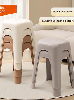 西天龙塑料凳客厅厨房餐桌凳家用加厚高凳简单耐用收纳凳高凳
