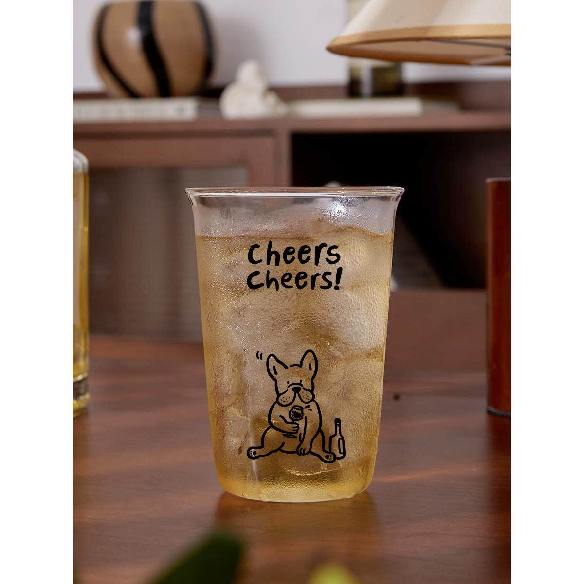 ENDLESS STARS 法斗小狗喝酒杯玻璃水杯啤酒杯牛奶杯咖啡杯耐高温