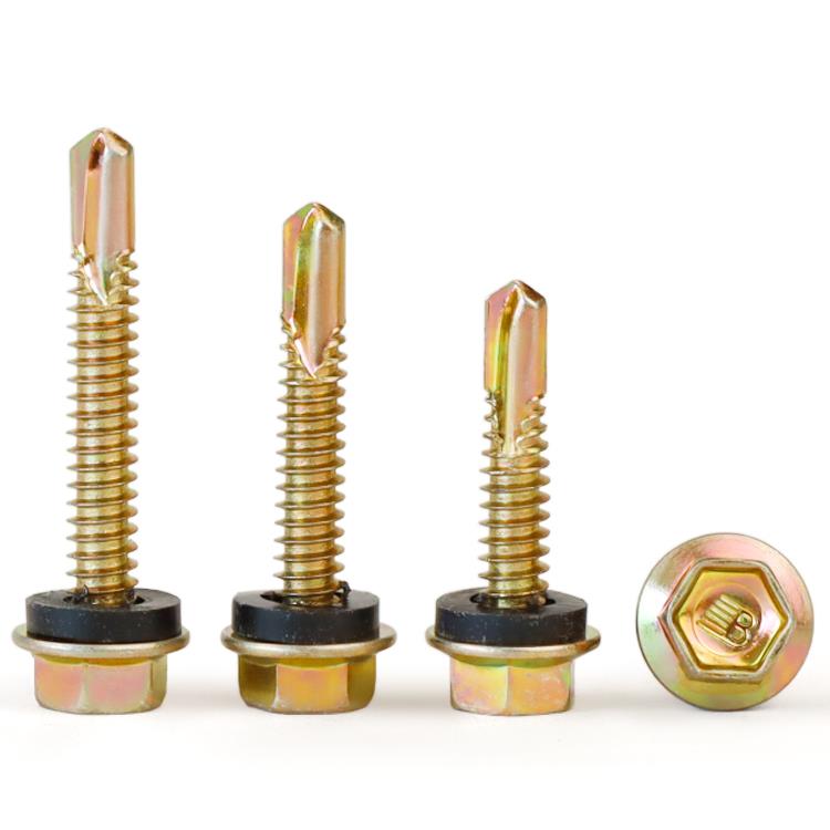 沪心整箱外六角钻尾螺丝自攻自钻燕尾螺丝铁皮钢板彩钢瓦螺钉M4.8