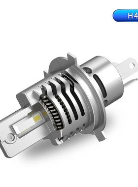 汽车LED大灯H4H7H8H11灯泡超亮前9005无线 线灯泡H9远近光一体1:1