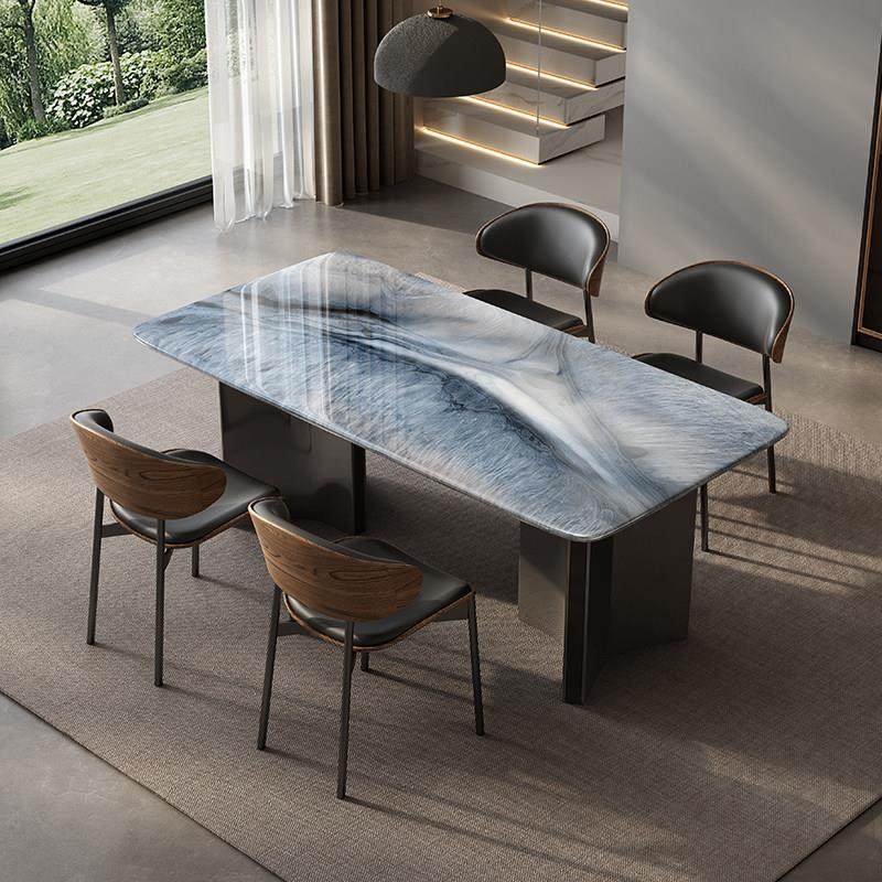 岩板餐桌餐桌椅组合轻奢2025新款家用小户型吃饭桌长方形现代简约,住宅家具,岩板餐桌,淘宝优惠券,粉丝福利购,淘宝优惠卷