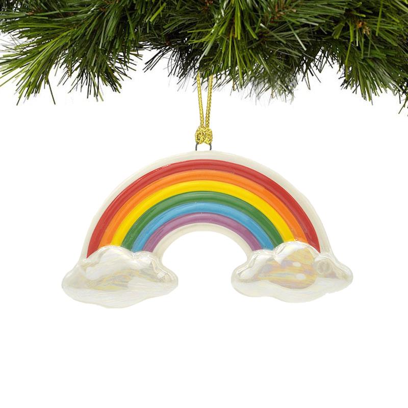 Cershar lenox 彩虹陶瓷装饰挂饰圣诞节圣诞树挂件吊饰节日礼物
