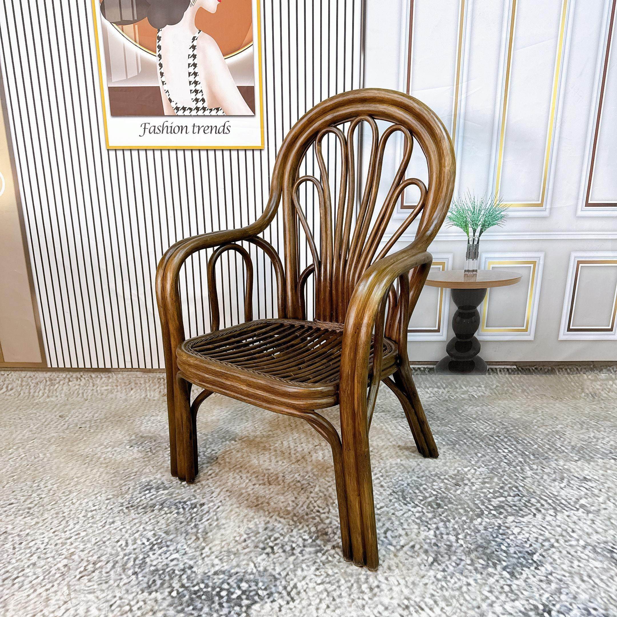 印尼天然真藤椅茶几三件套组合阳台休闲 椅庭院老人靠背全藤椅,住宅家具,阳台椅,淘宝优惠券,粉丝福利购,淘宝优惠卷