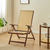 躺椅藤编折叠户外可携式 椅子家用午休可坐可躺阳台竹藤椅露营休闲