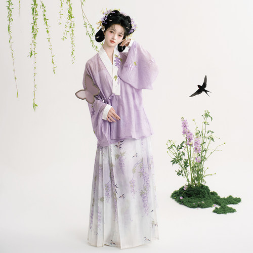 半木尧原创汉服紫藤春燕