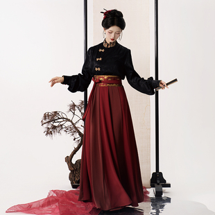 女新中式 半木尧兰若原创唐制汉服复原款 日常套装 新款 十二破裙秋季